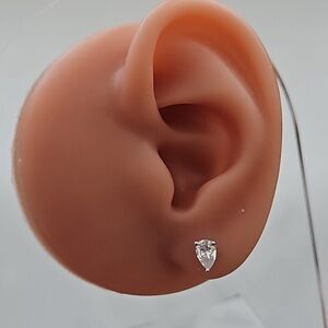 .5 carat, 2x -1CT moissanite pear shape earrings